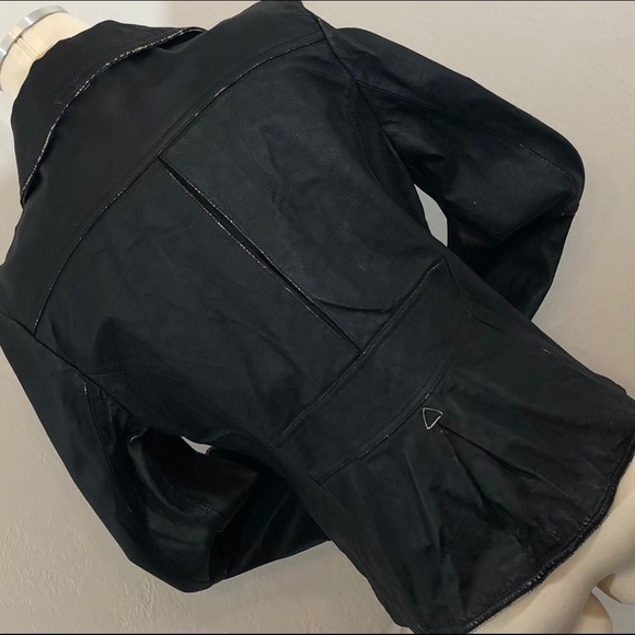 Wilson’s Leather Jacket NWOT “Rocker” Design Leather Rubbed Vintage Look M - Picture 6 of 10